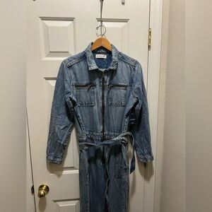 Lucky Brand Blue Denim Jumpsuit